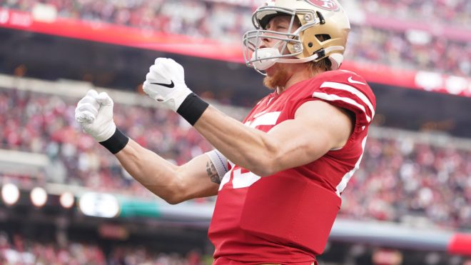 Look: George Kittle's offseason workout program appears to be going well