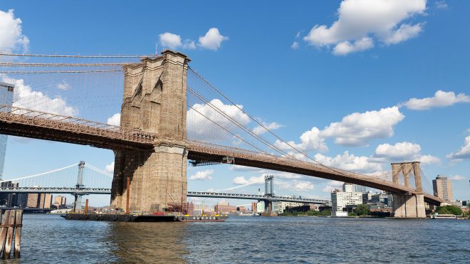 Brooklyn Bridge revamp proposals include glass walkways, parks and zero cars