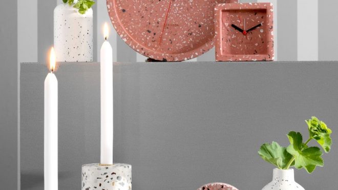 Tom Alarm Clock (Terrazzo Pink)
