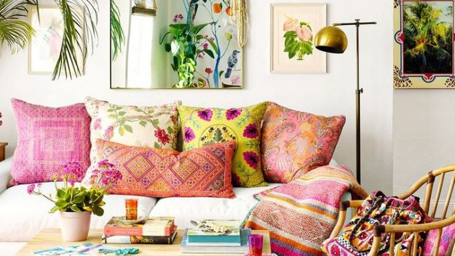 12 Inspiring Boho Living Room Ideas That Are Full of Design Inspo