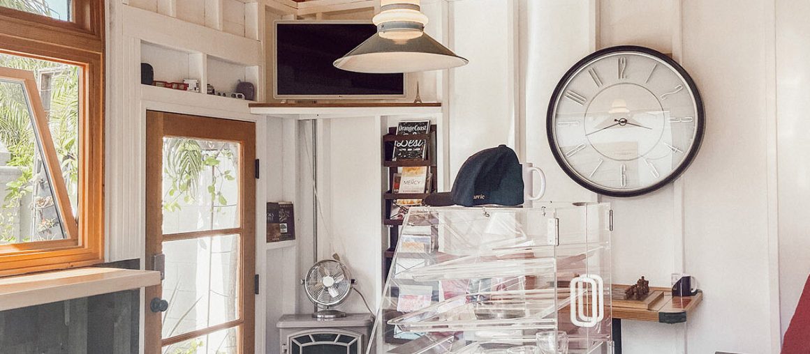 This dad built a backyard coffee shop with repurposed materials