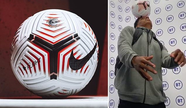 Marcus Rashford shows off new £125 Nike Flight ball
