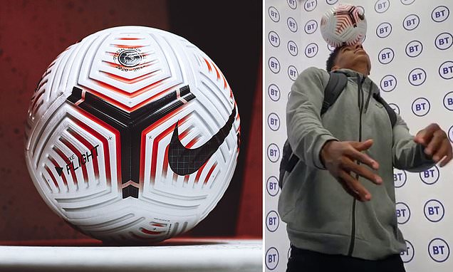 Marcus Rashford shows off new £125 Nike Flight ball