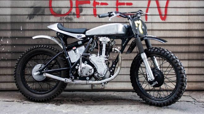 A Velocette MAC engine in an Yamaha XT600 frame? Ja bitte!