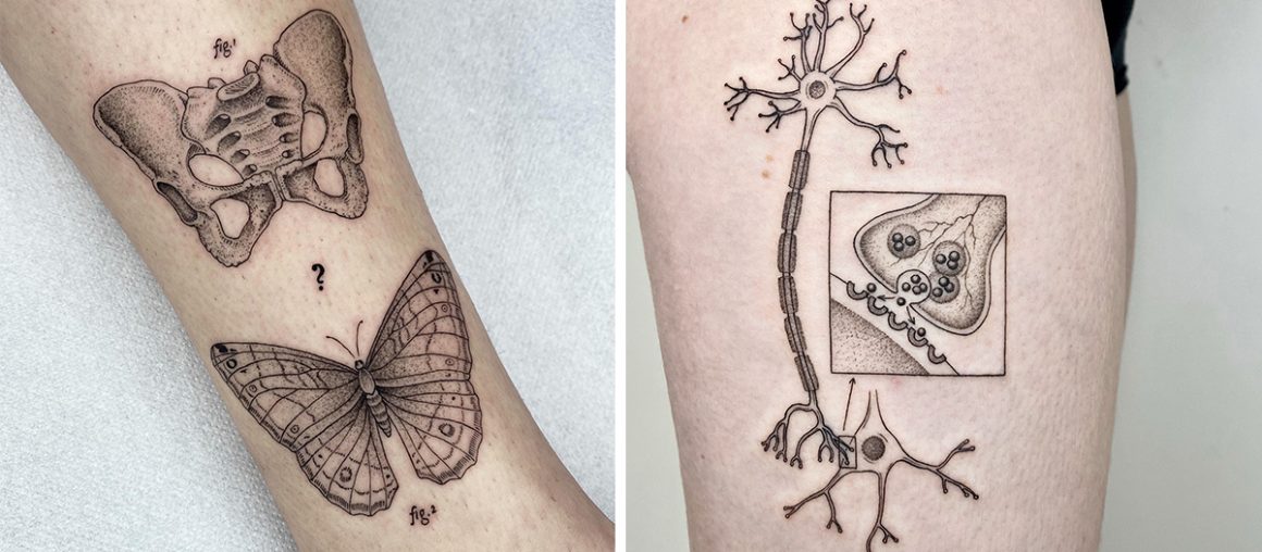 Science-Inspired Ink by Michele Volpi Blurs the Line Between Tattoo and Textbook