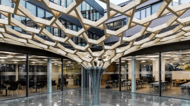 Innovative Future Tree was built by robots and 3D-printing