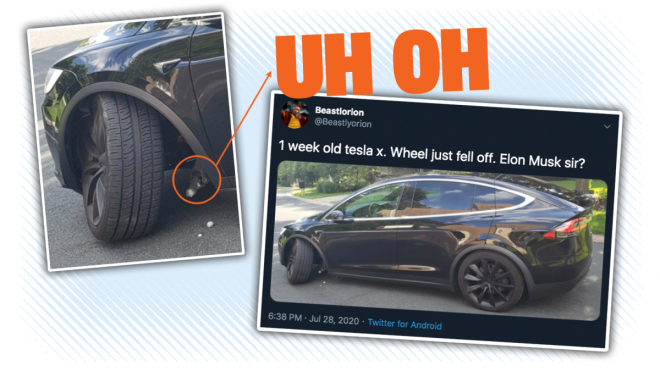 One Week-Old Tesla Model X Has Catastrophic Suspension Failure And The Resulting Twitter Feed Is As Bad As You'd Think
