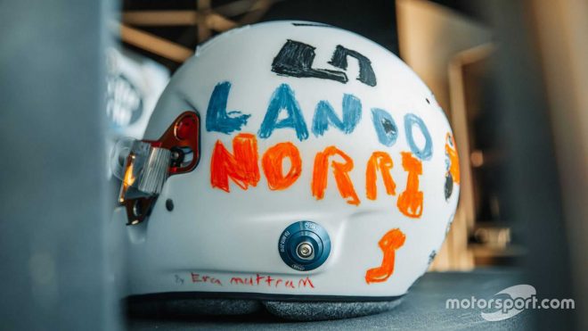 Lando Norris to use F1 helmet designed by six-year-old