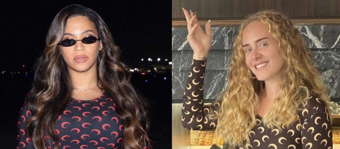 Adele Twins with Beyoncé as She Celebrates 'Black Is King' Release
