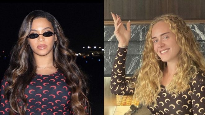 Adele Twins with Beyoncé as She Celebrates 'Black Is King' Release