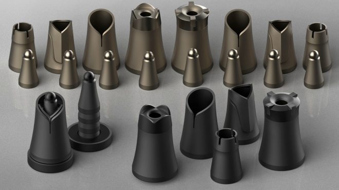 Ingeniously portable full-size chess set features nesting pieces that compactly fit into each other