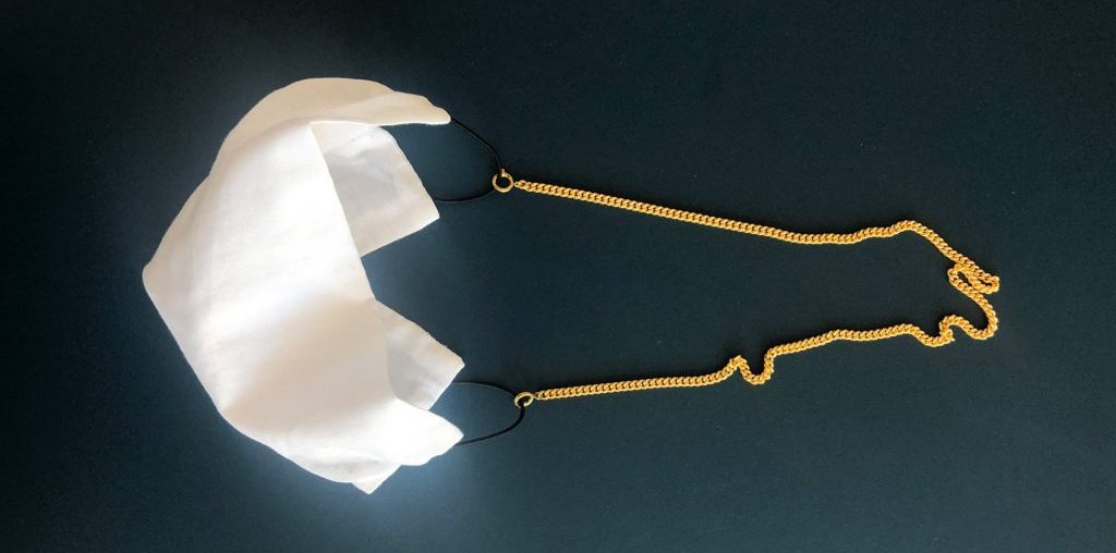 Saskia Diez aims to make face mask-wearing more appealing with chained versions