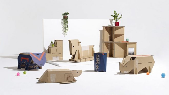 Top five cardboard furniture designs in the Dezeen x Samsung Out of the Box Competition revealed