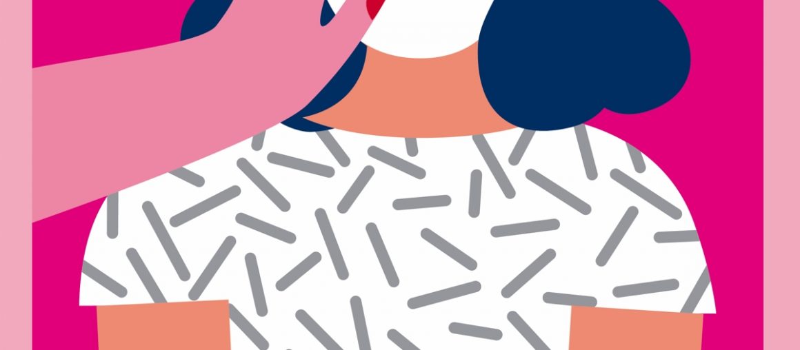Masked illustrations are welcoming shoppers back to Europe’s malls