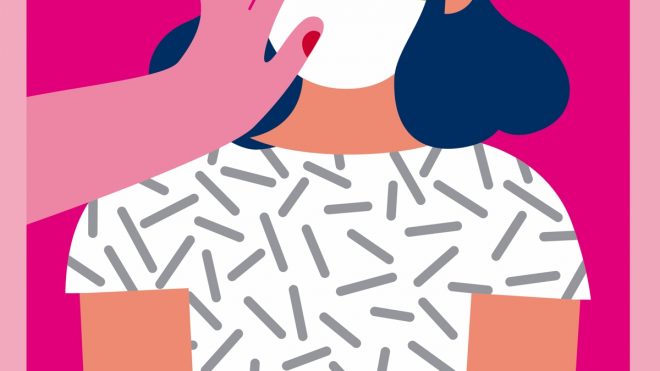 Masked illustrations are welcoming shoppers back to Europe’s malls