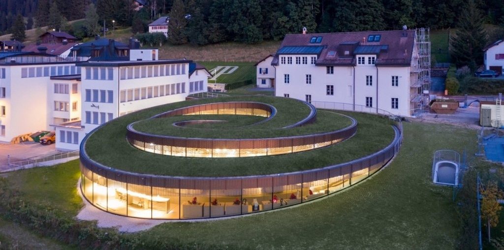 Spiraling Museum in Switzerland Designed to Mimic the Swirling Mechanics of a Watch