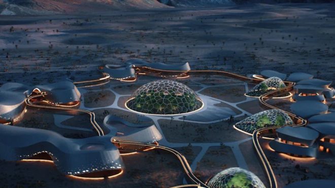 Space Architecture designed to be a home to the future humans living on Mars!