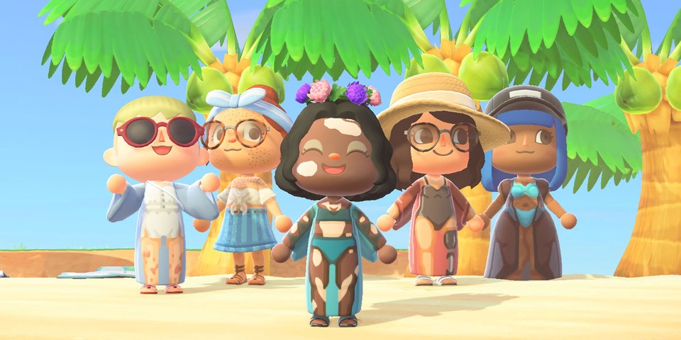 New 'Animal Crossing' Designs Represent Skin Conditions Including Acne and Vitiligo