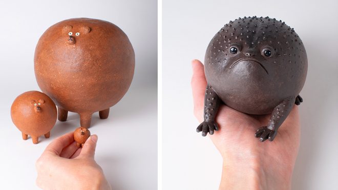 Ravenous Frogs and Surprised Bears Form an Adorably Expressive Ensemble of Ceramic Creatures