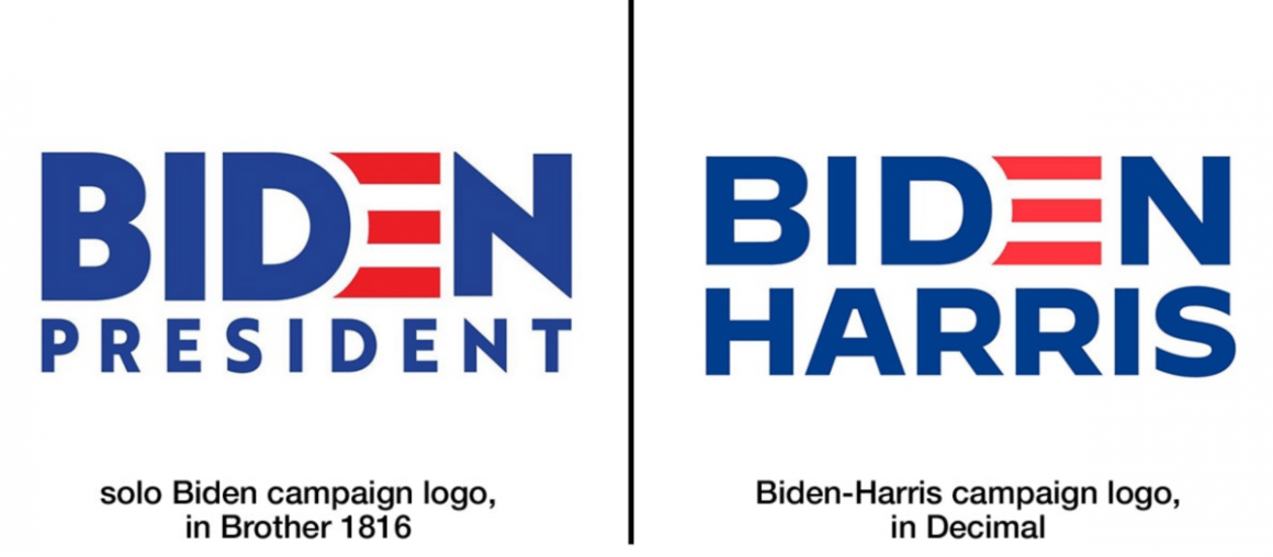 Biden-Harris: Here's the typeface they're using.