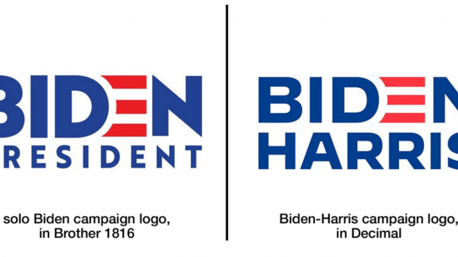 Biden-Harris: Here's the typeface they're using.