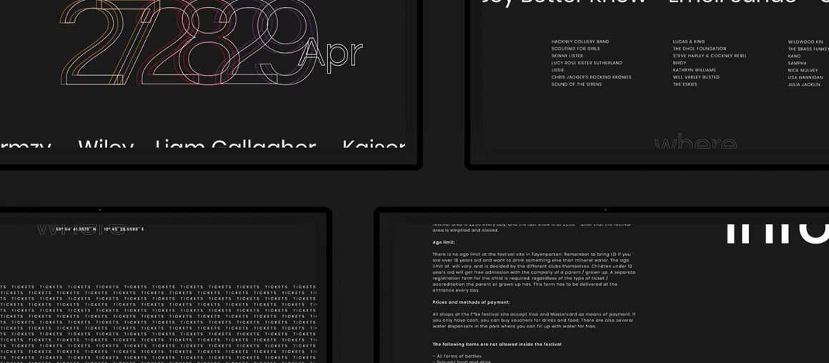 Brand Identity and Web Design for Fak* Music Festival