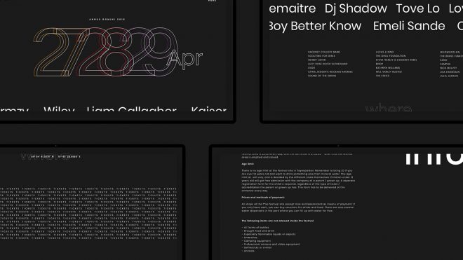 Brand Identity and Web Design for Fak* Music Festival