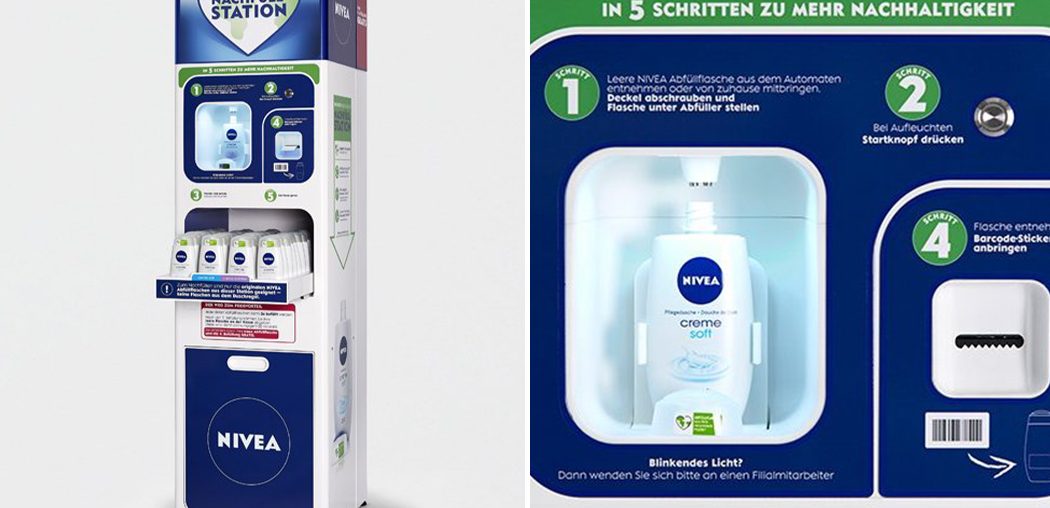Can NIVEA’s 3D printed shower gel refill station prototype really reduce plastic packaging waste?