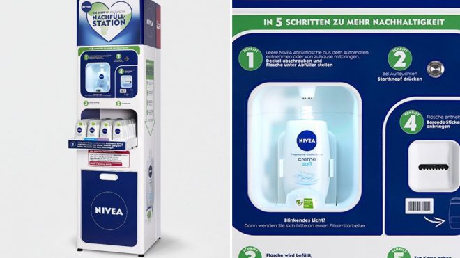 Can NIVEA’s 3D printed shower gel refill station prototype really reduce plastic packaging waste?