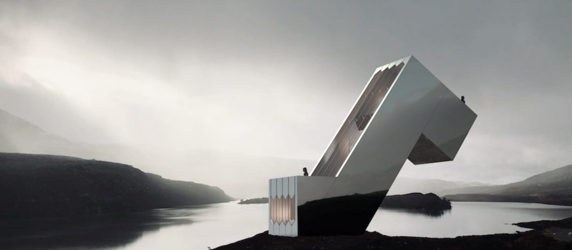 This Eccentric Diagonal Cabin Will Remind You of a Tetris Block