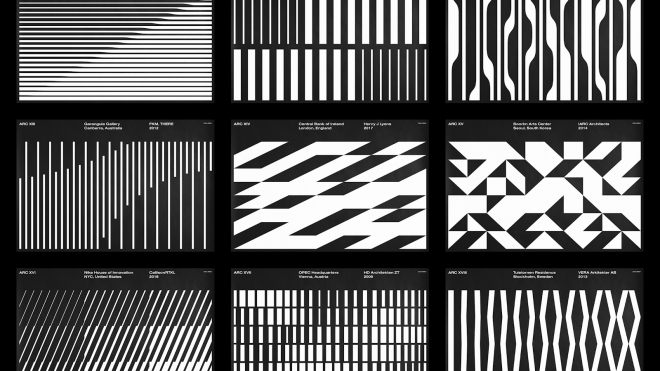 Geometric Pattern posters inspired by architectural locations