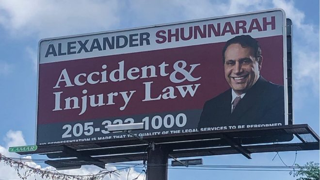 Alexander Shunnarah wants you ... to design a billboard
