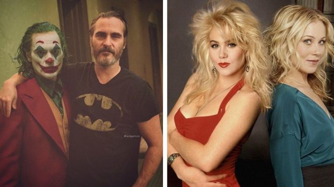Famous Actors Pose Next to Their Most Iconic Roles in Clever Photo Manipulations