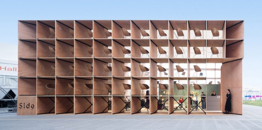 Trade show pavilion transformed into furniture for rural Chinese community