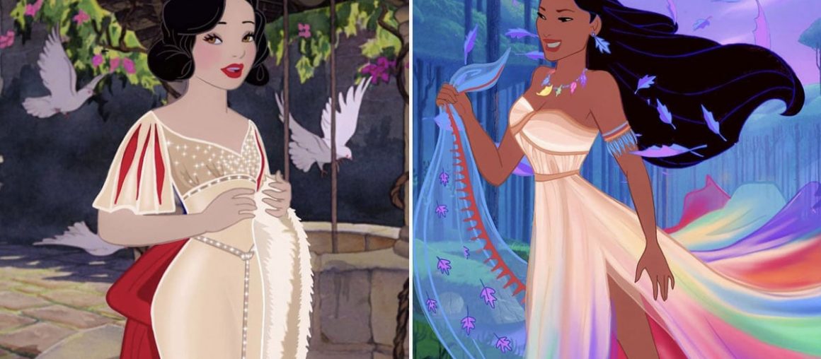 This Artist Gave Disney Princesses New Dress Designs, and the Results Are Beyond Stunning