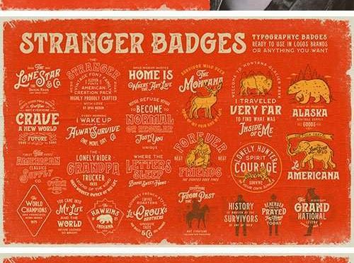 Stranger Font Collection + Extras