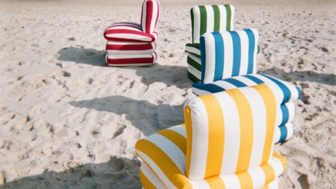 These Pillow Chairs Evoke a Summer Vacation on the Italian Riviera