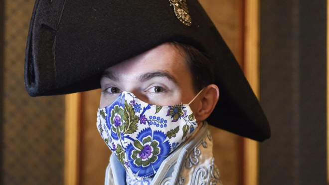 'Dandy' famed for Regency-era outfits is now designing historical face masks: 'Masks are now becoming a fashion statement'