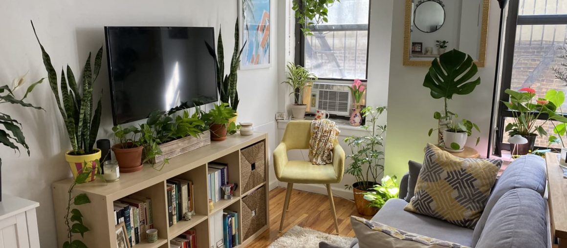 A 235-Square-Foot Brooklyn Studio Hides a GREAT Wall-Mounted Work-From-Home Desk