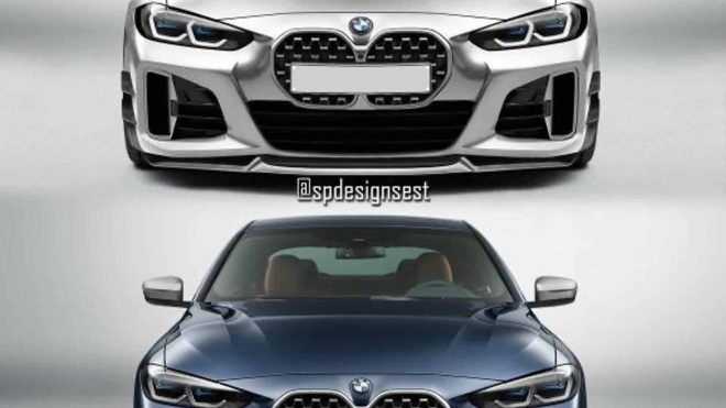 BMW 4 Series reimagined with a smaller kidney grille