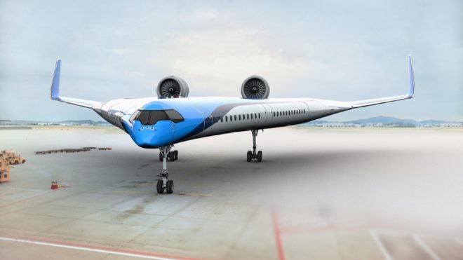 The ‘Flying-V,’ a Fuel-Efficient Alternative to Jumbo Jets, Just Flew for the First Time