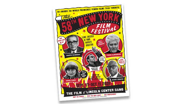 John Waters designed this great poster for the New York Film Festival