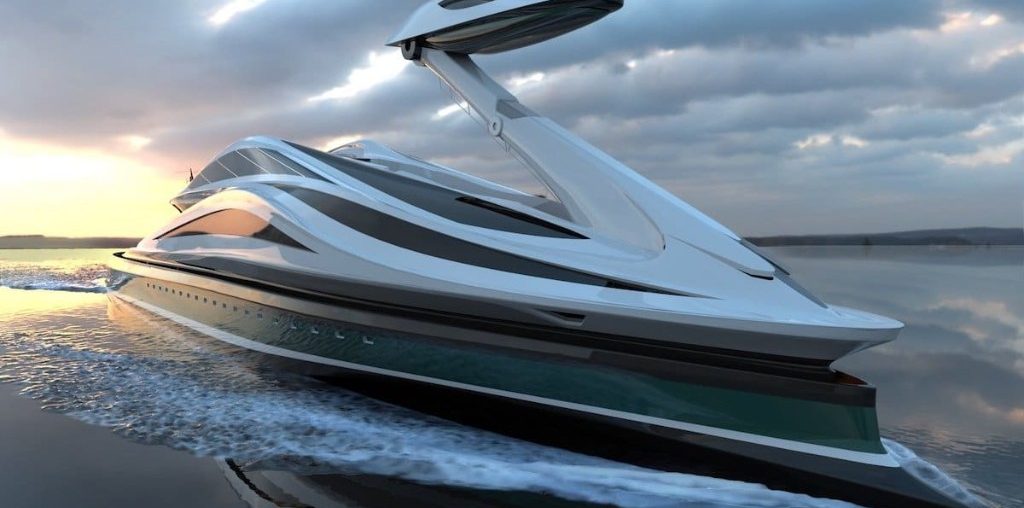 Incredible Luxury Yacht Designed in the Shape of a Giant Swan