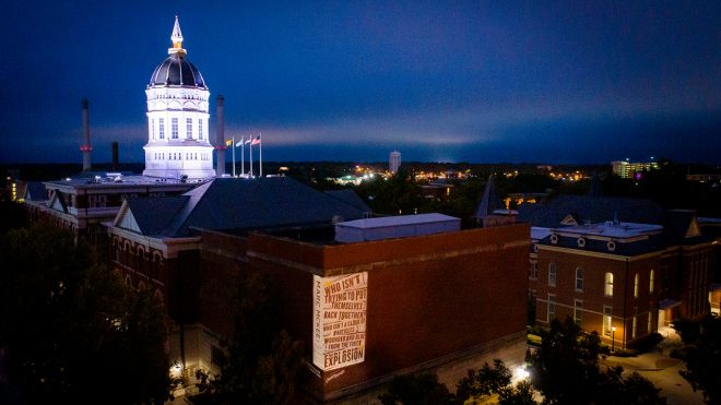 Projections bring poetry to new heights // Show Me Mizzou // University of Missouri