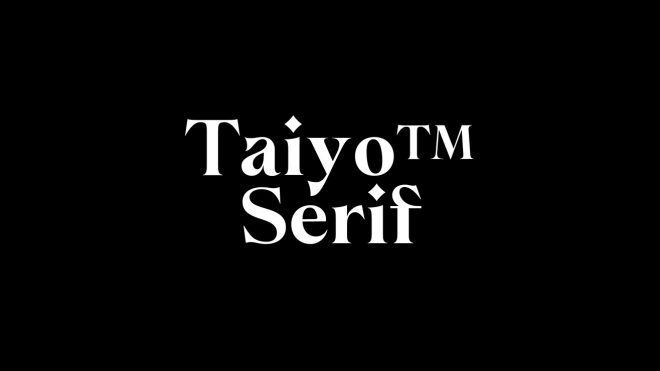 Serif Saturday - Taiyo™ Serif