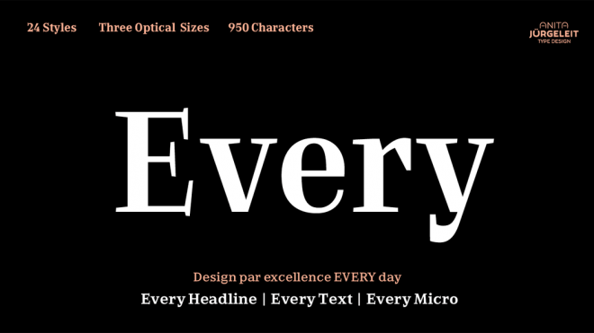 Every Font Family by Anita Jürgeleit