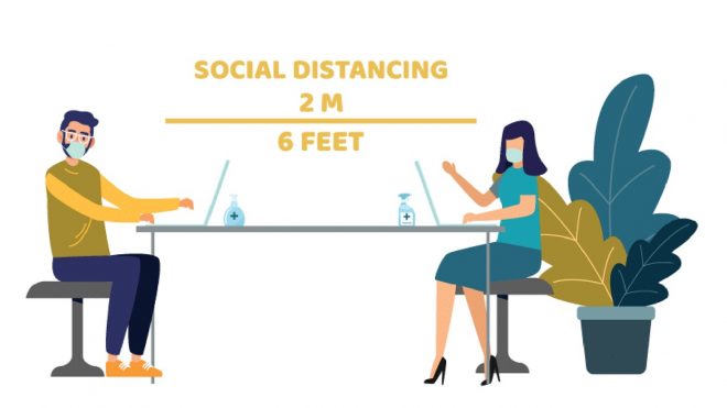 COVID-Ready Office Design: Retrofitting Buildings with Social Distancing in Mind