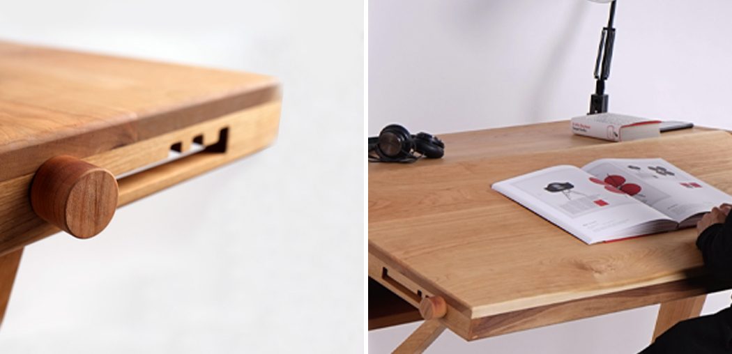 This adjustable desk with four different forms was constructed for designers to draw easily!