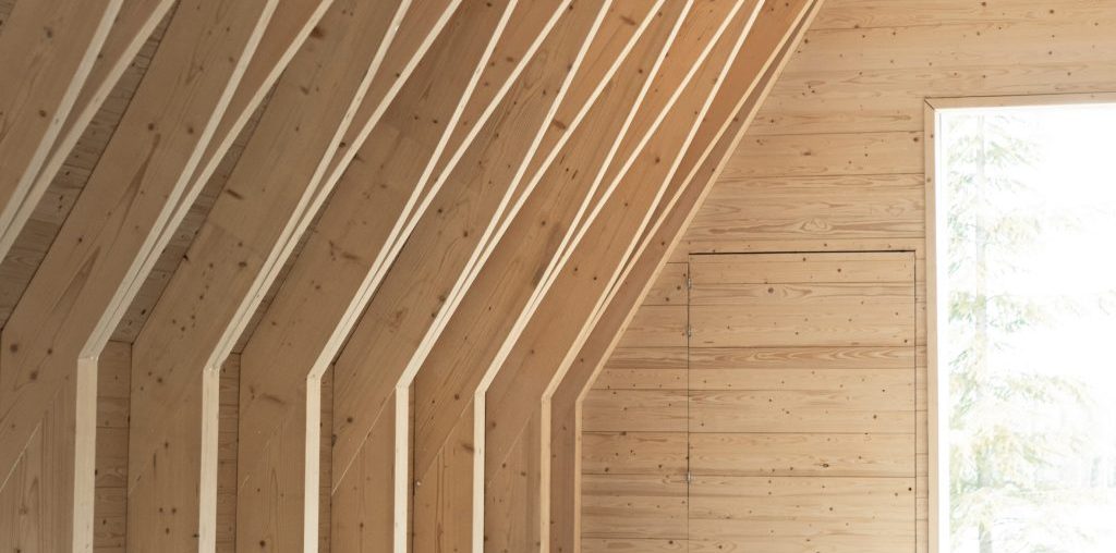 NOAN creates timber wedding chapel in Finnish woodland