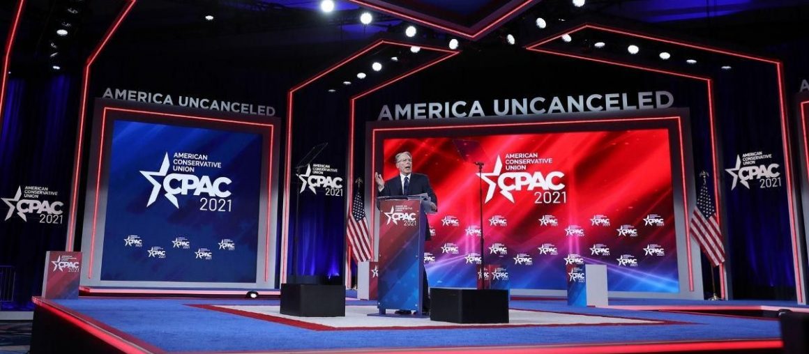 CPAC Organizer Lashes Out After People Criticize Stage Design For Looking Like Nazi SS Symbol